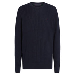 Tommy Hilfiger Herringbone Knit Crew Neck Jumper